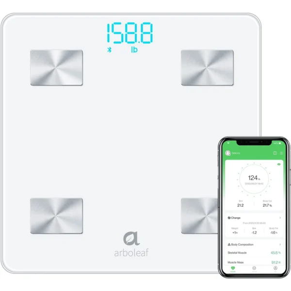 Arboleaf Smart Scale for Body Weight Body Composition Scale Digital Weight Scale 5 to 400lbs